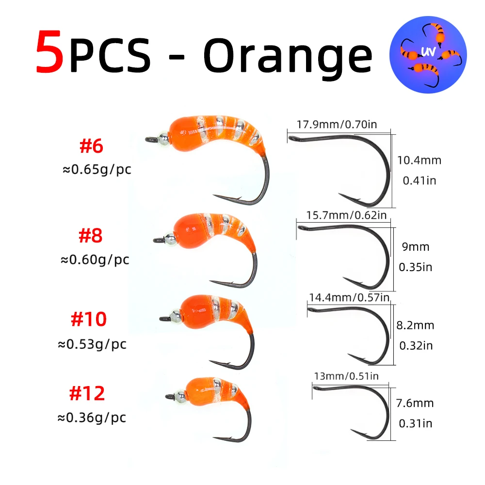 5pcs orange