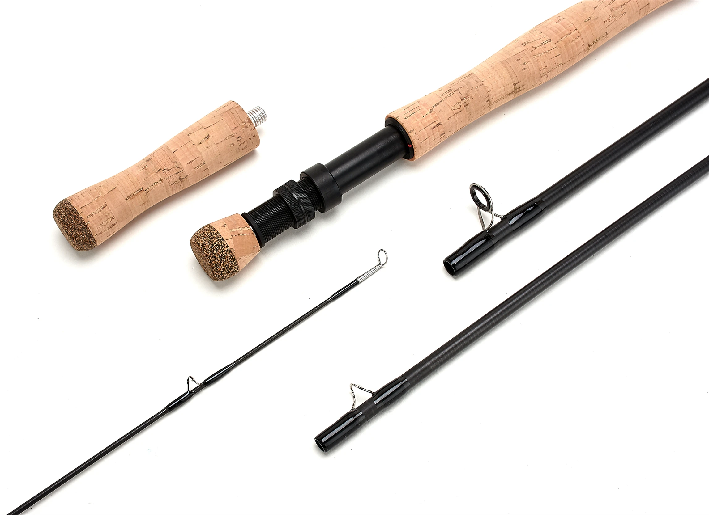Caña de pesca con mosca fibra de carbono 10'9 7/8WT 4 secciones - imagen 5
