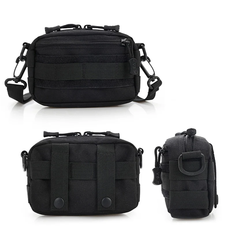 Riñonera EDC para hombre, riñonera táctica Molle con cinturón, bolsa de cadera para escalada al aire libre, viaje, caza, bolso cruzado, Mochila deportiva - imagen 5