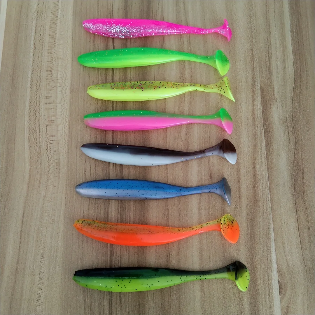 5 uds 12cm 8,7g señuelo suave cebo de silicona señuelo de sábalo pesca cebo suave aparejos de pesca cebo de plástico suave alimentador para Lucio - imagen 2