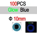 10mm 100pcs Blue