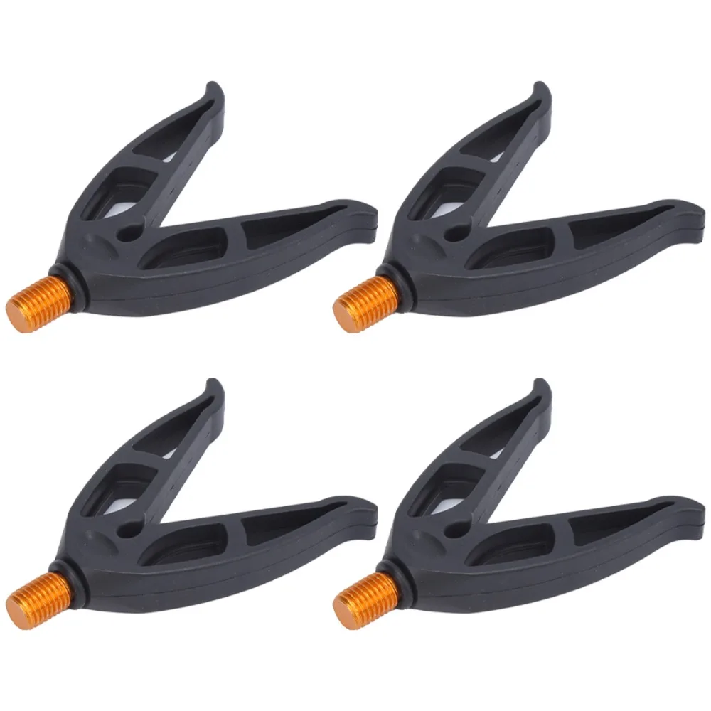 Soporte duradero para caña de pescar en forma de V, soporte para caña de pescar negro de 3,6 cm con hilo M3/8, aparejos de pesca, 4 Uds. - imagen 4