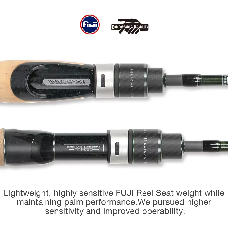 TSURINOYA INTRUDER 1,6/1,68/1,8 m 5 segundos caña de pescar giratoria portátil para trucha lubina Pike caña plegable de corriente de montaña - imagen 4