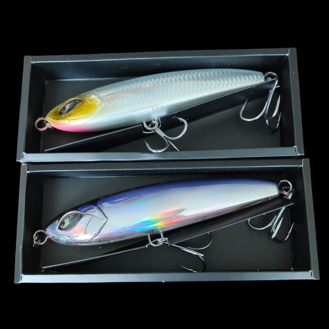 2 uds nuevo lápiz 165mm 105g lápiz que se hunde Señuelos de Pesca de Mar Wobblers para GT atún palo de agua salada cebo Artificial