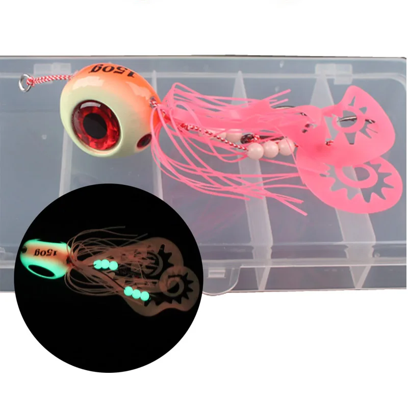 YBDean60g-300g Inchiku pesca DeepSea Metal plantilla de hundimiento rápido faldas de goma agua salada mar-bream señuelo de pesca Tai Kabura Jig Slider - imagen 5