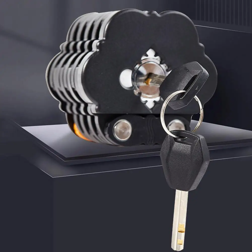 Candado de bicicleta con 2 llaves resistente al agua MTB Road bicicleta de montaña candado de seguridad antirrobo bicicleta motocicleta Scooter suministros - imagen 5