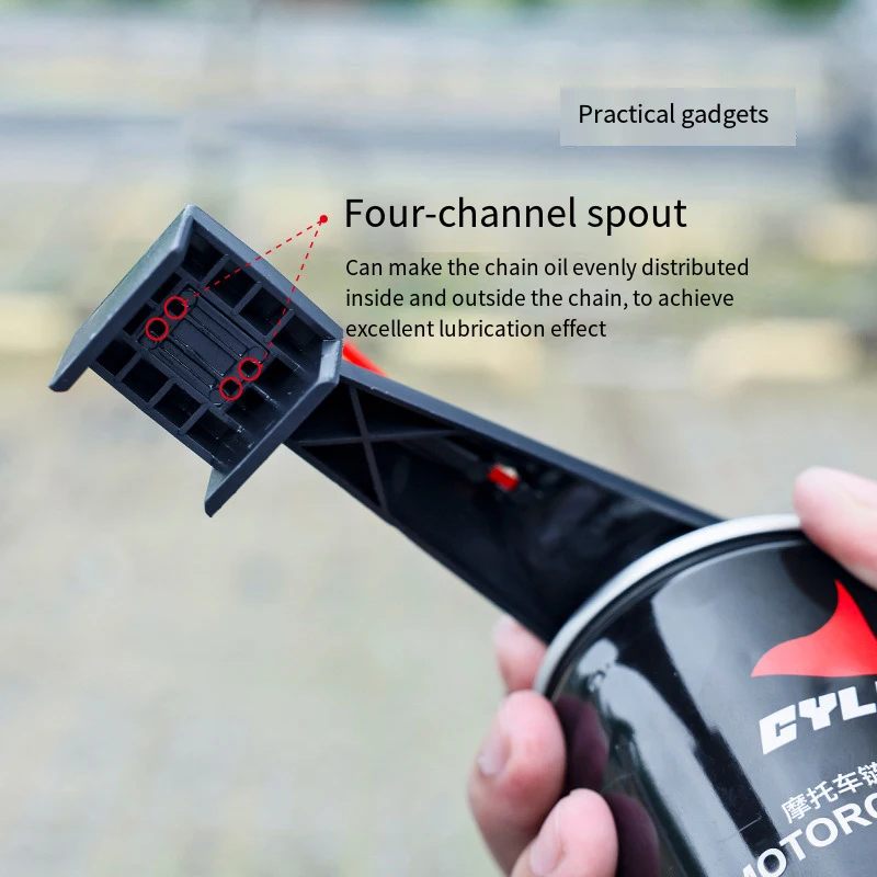 Herramienta engrasadora de lubricante para cadena de motocicleta, limpiador de cadena de cera sin desorden, accesorio, aplicador posicionador de soporte de paja lubricante - imagen 4
