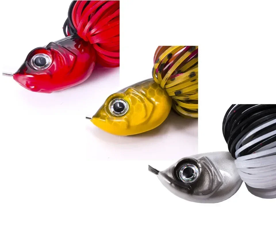 Señuelos de pesca Spinnerbait, 10,5g, 14g, doble hoja de sauce, aguja, anzuelo Stinger, cuchara, cebo de alambre, Wobbler para Lucio, plantilla de Metal - imagen 5