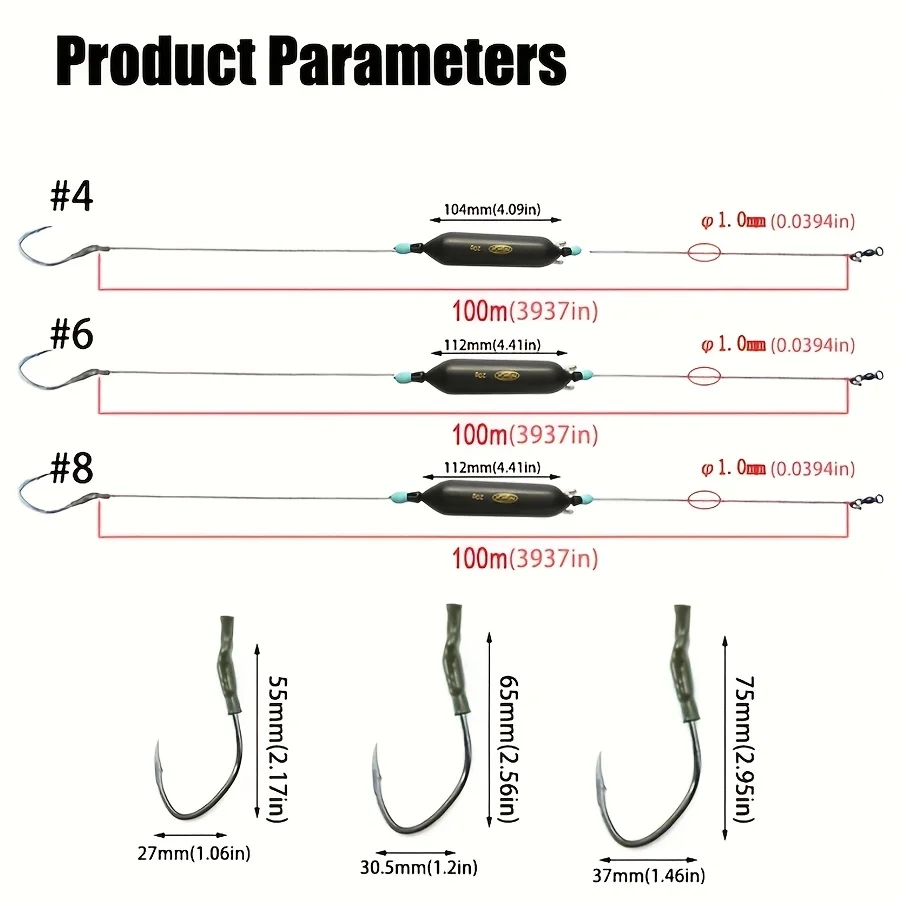 Plataformas de bagre con flotador ajustable para pesca fondo - imagen 4