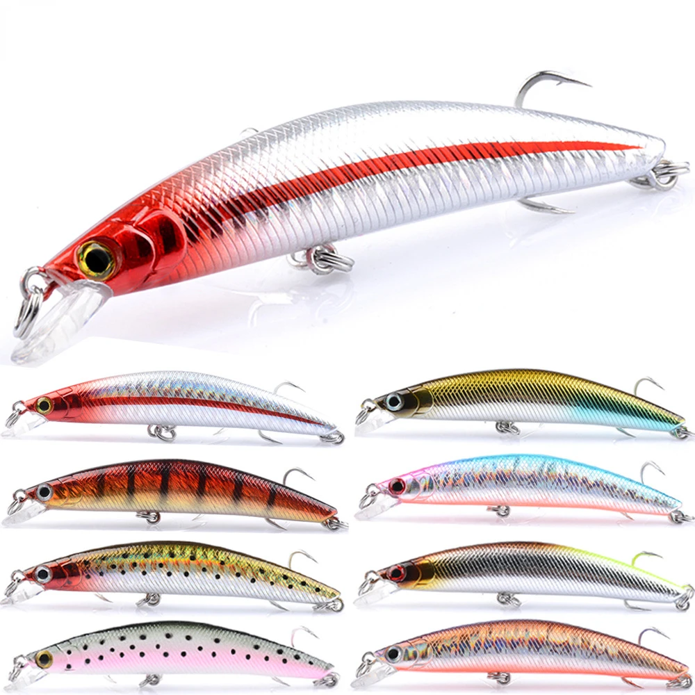 Señuelos de Pesca flotantes de pececillo, 90mm, 7,5g, Isca, Pesca, Wobbler, cebo Artificial para trucha, carpa, Jerkbait, Swimbait, accesorios de Pesca - imagen 2