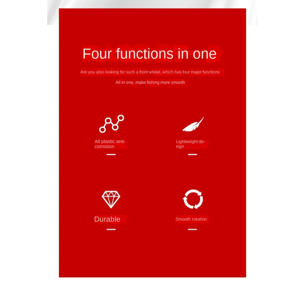 Carrete de pesca en hielo, carrete de plástico, carrete de pesca de fundición, aleación de aluminio, mango suave, frenado, carretes de fundición de cebo de Metal - imagen 3