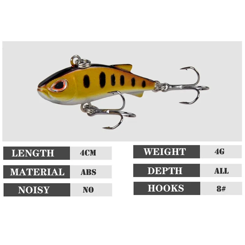Crankbait Wobbler de Pesca que Se hunde, señuelo duro de hielo, 4G, 4Cm, 2020 - imagen 2
