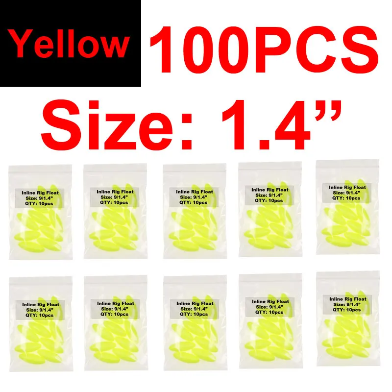 100pcs Yellow S
