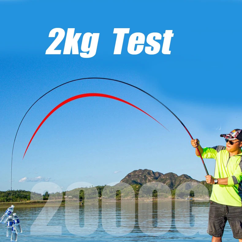 Caña de pescar telescópica de 2,7 M/4,5 M/5,4 M/6,3 M/7,2 M/8M/10M, depósito de carbono, caña de pescar para estanque, caña de pescar de mano de fibra dura súper ligera - imagen 5