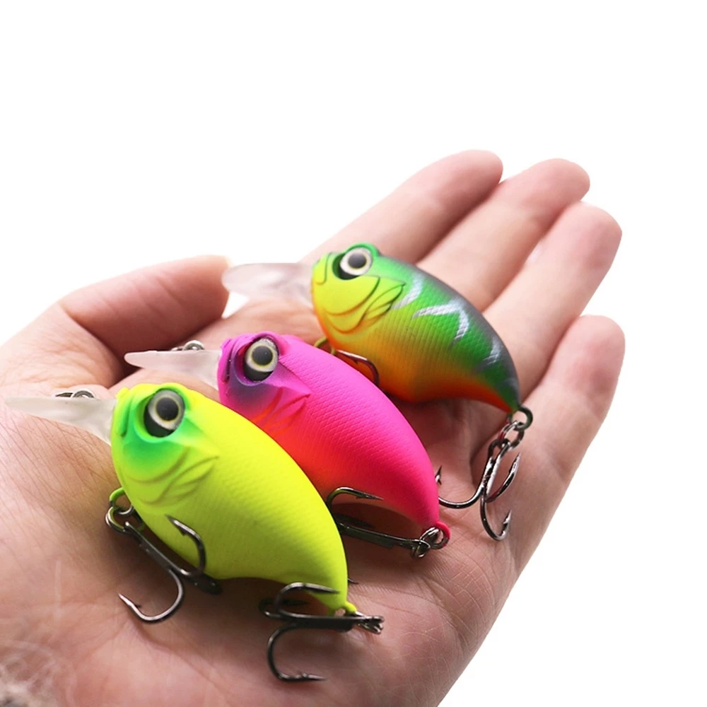 Señuelos de Pesca flotantes, 1 piezas, Wobblers, 6cm, 8,4g, cebo duro de plástico Artificial, pececillo, Lucio, carpa, aparejos de Pesca