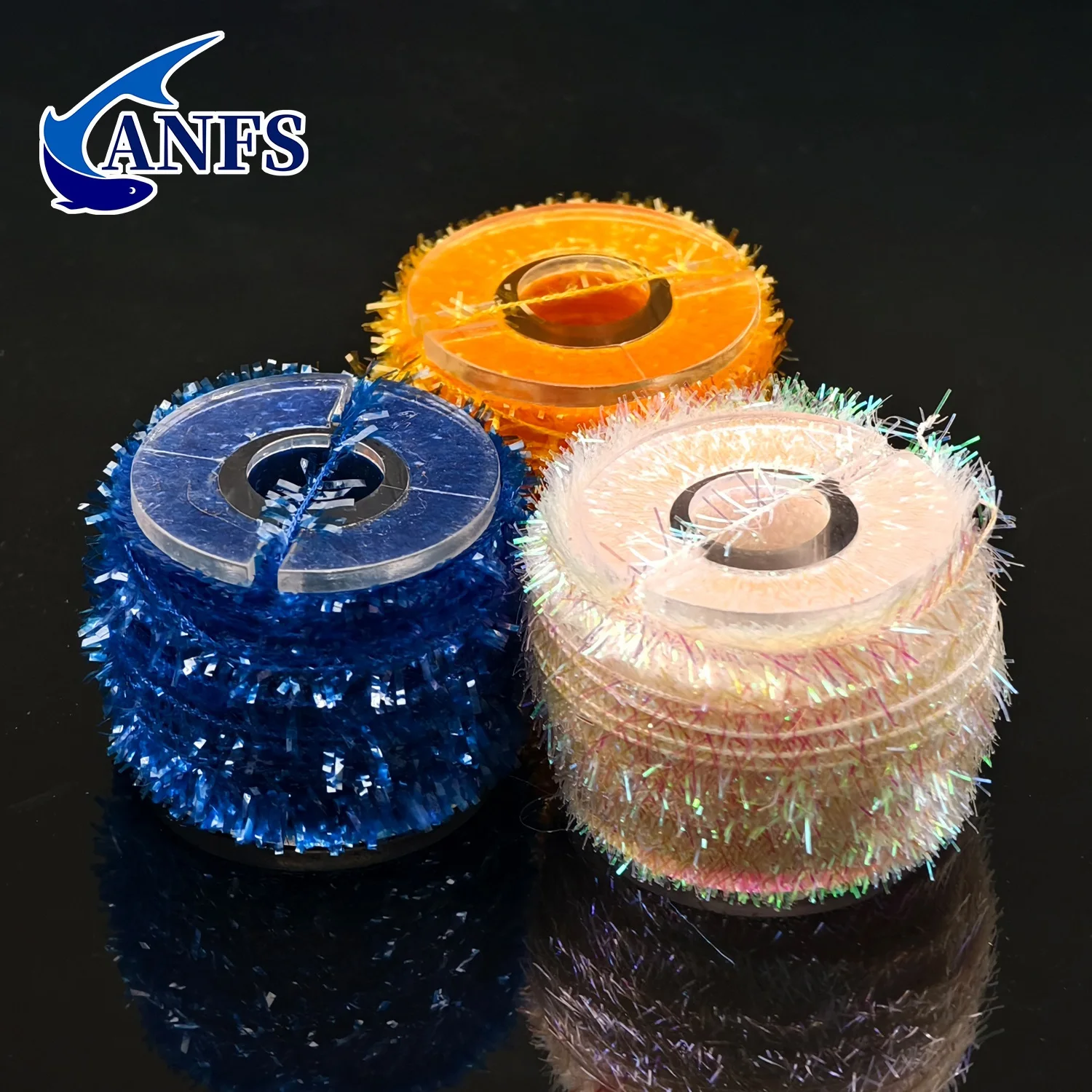 ANFS 5 piezas de materiales para atar moscas con caja, hilo para moscas DIY universal para ninfas, mayfly, serpentina, moscas de plantilla - imagen 4