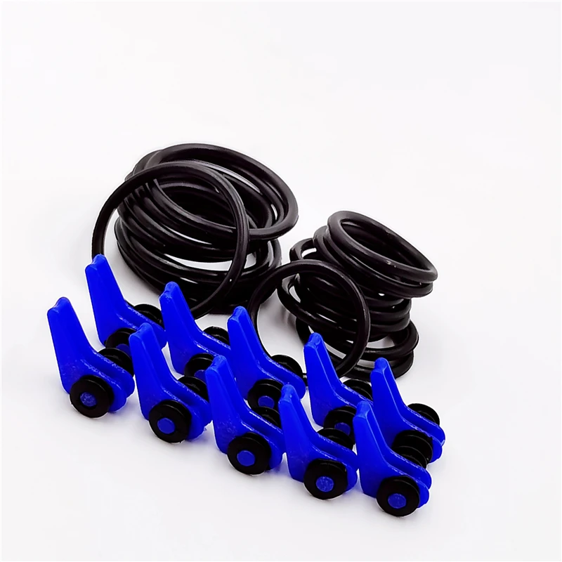 10 unids/lote caña de pescar gancho Keeper-anillo de silicona seguro Iso Hold cebo señuelos y plantillas para una pesca segura y fácil - imagen 2