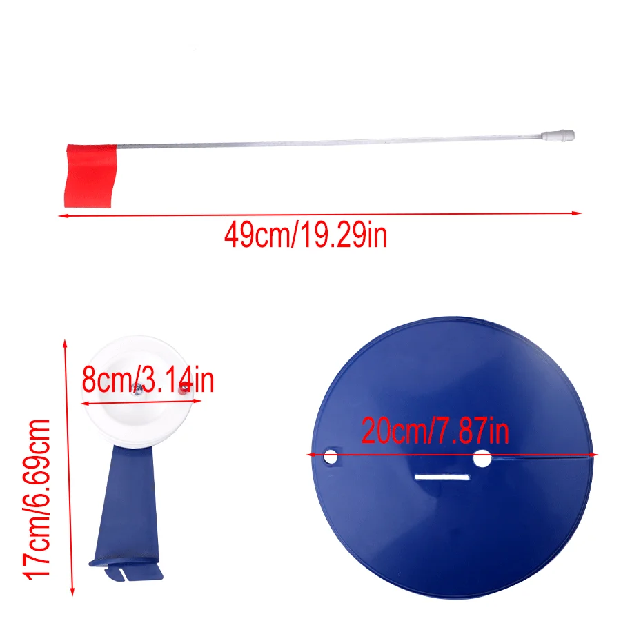 FTK-Bandera de caña de pescar de invierno con carrete, Kit portátil de pesca en hielo - imagen 2