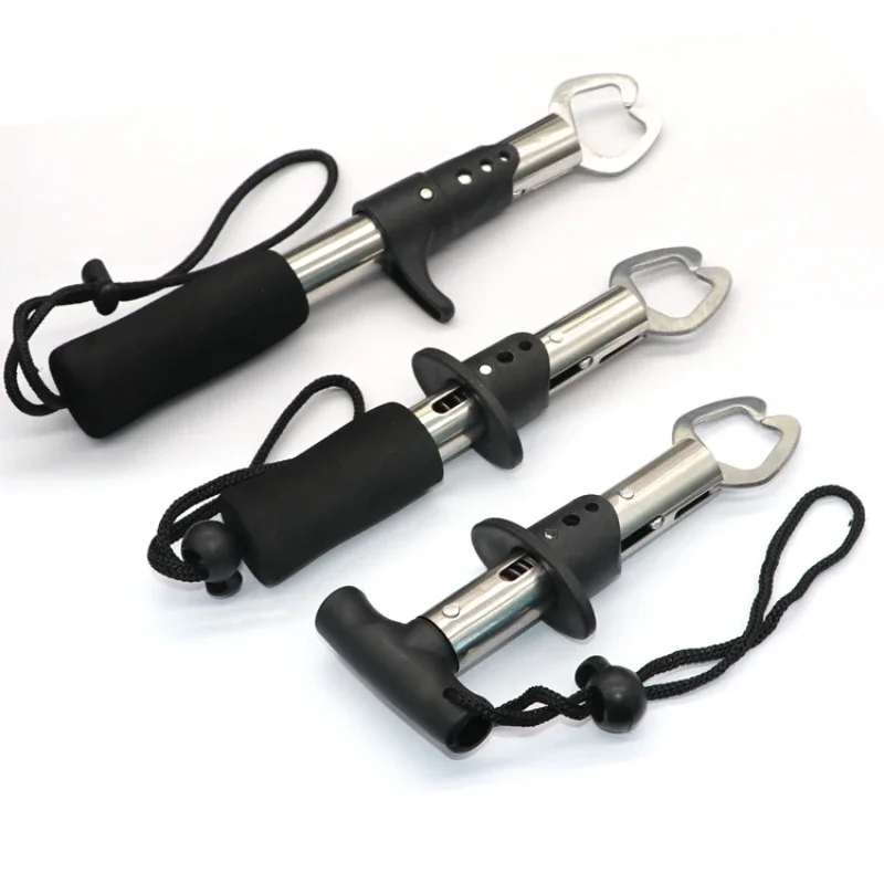 Controlador de peces portátil de acero inoxidable 304, a prueba de óxido, agarre profesional para peces, recogedor de labios, alicates plegables, equipo de pesca - imagen 5