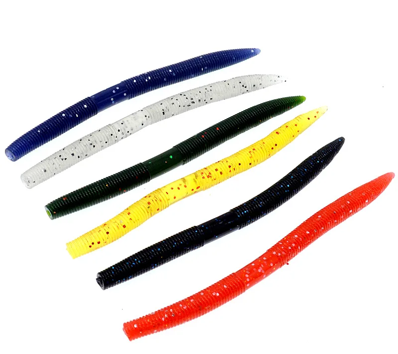 Señuelo de pesca gusano grande y grueso cebo suave gusano de tierra de mar 14cm/8,5g señuelos artificiales aparejos 6 unids/bolsa - imagen 5