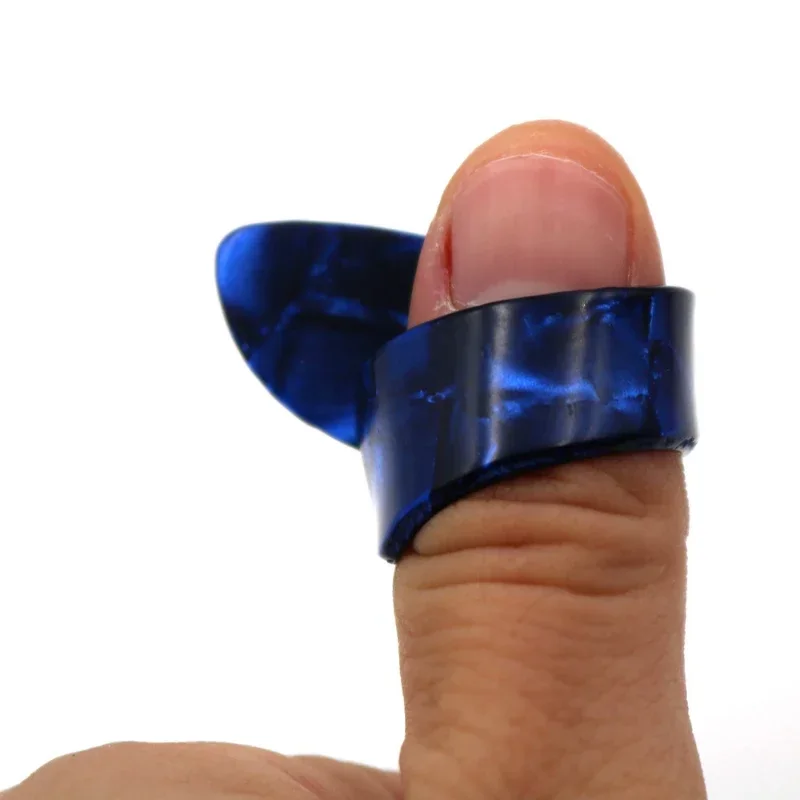 4 unids/set 1 pulgar + 3 dedos púas de guitarra Protector de dedo de silicona púas de cubierta de dedo para principiantes accesorios de guitarra - imagen 5