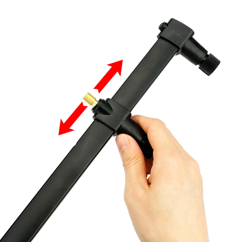 Barra zumbador aluminio Hirisi – Soporte 3 cañas para pesca de carpa - imagen 4