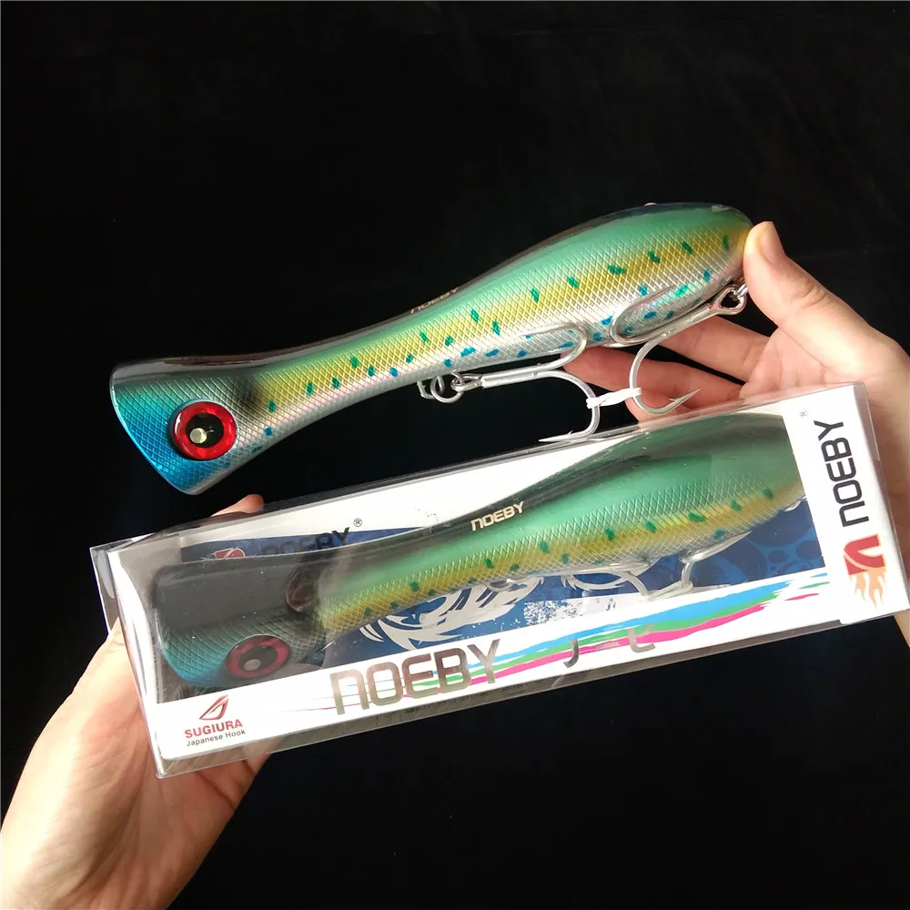 Noeby-SEÑUELOS grandes de agua salada, cebo duro flotante, Wobbler, 2 unidades - imagen 2