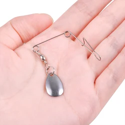 5 uds pesca Spinnerbait alambre con hoja Colorado Spin Jig señuelos hacer accesorios Spinner eje lubina señuelo de pesca Spinnerbait