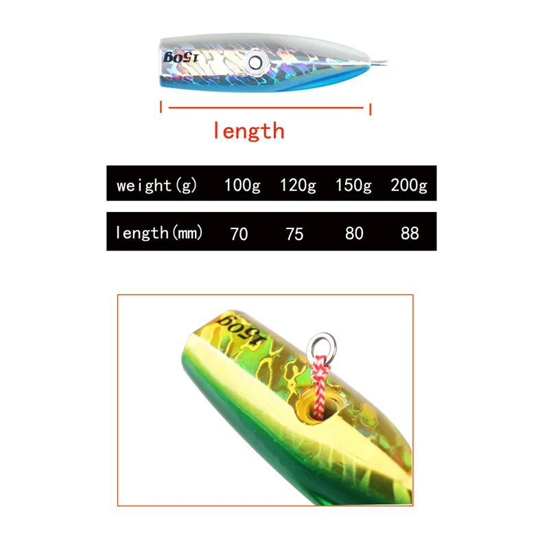 AS-señuelo de Pesca de cebo lento, cabeza de plantilla de Metal, falda de pulpo Leurre, pez Kingfish japonés, pargo, Grouper, Inchiku, 100g120g150g200g250g - imagen 4