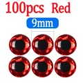 100pcs Red 9mm