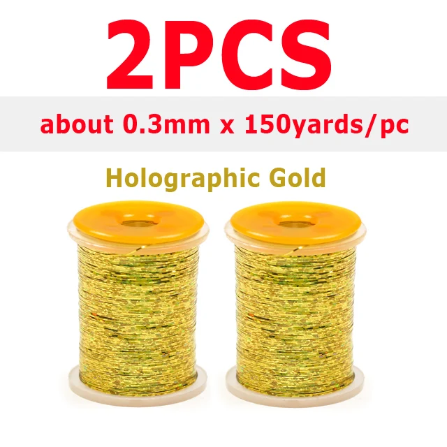 2pcs Holo Gold