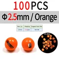 2.5mm 100pc Orange