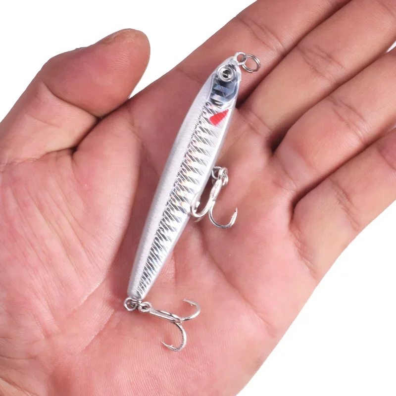 Señuelo lápiz hundente con vibración – Cebo artificial duro para lucio - imagen 2