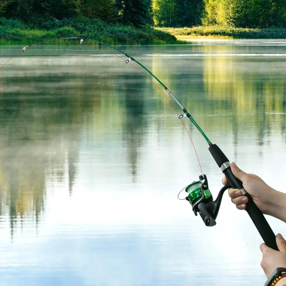 Caña giratoria de 2 secciones de 1,0 m, peso del señuelo 107g, caña de pescar súper fuerte para aparejos de Pesca de viaje - imagen 2
