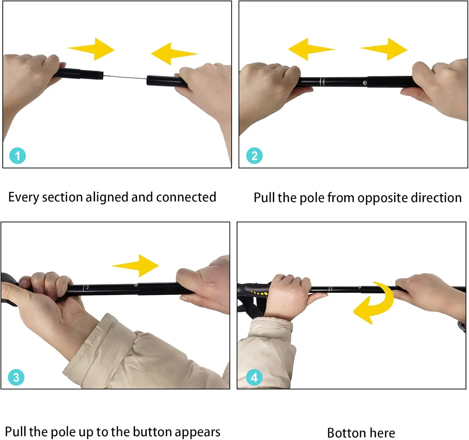 Resistencia a la corrosión del cuerpo de aluminio de la seguridad de la profundidad del agua del personal del vadear plegable de Aventik - imagen 5