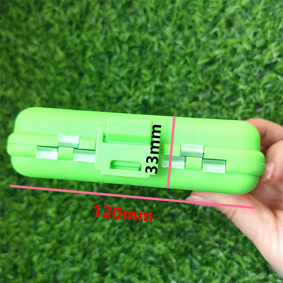 Mini estuche de almacenamiento, caja de aparejos de pesca voladores, 16 compartimentos, cuchara de pesca, gancho, caja de almacenamiento de cebo, accesorios de pesca - imagen 5