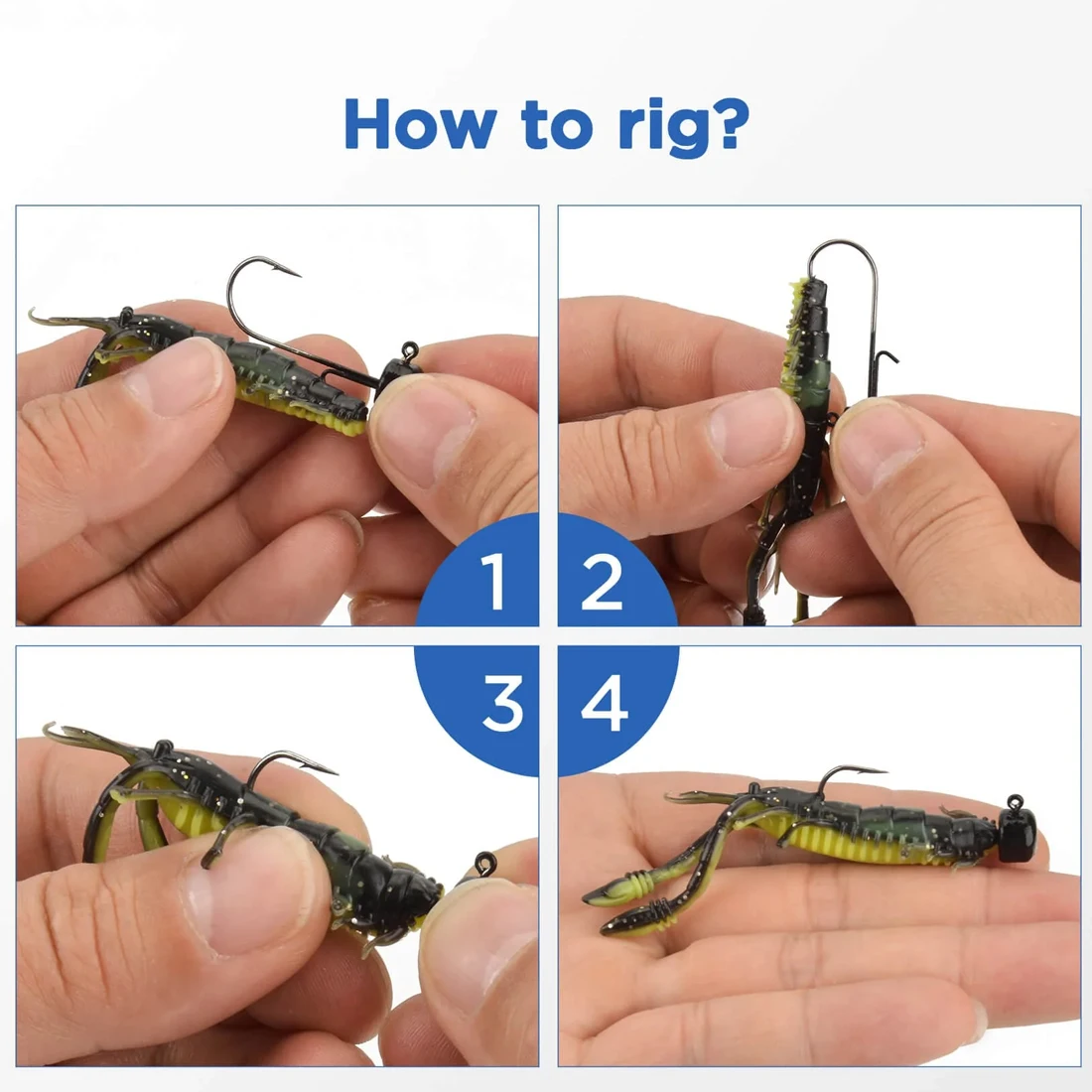 9KM 5 uds Ned anzuelo con cabeza de anzuelo sin malezas cabeza de peso en forma de baño para Crappie señuelo de pesca de lubina de agua dulce - imagen 5