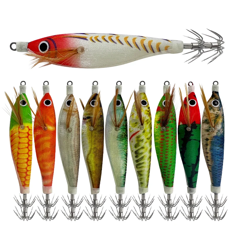 Señuelo camarón fosforescente horizontal para pesca en mar - imagen 5