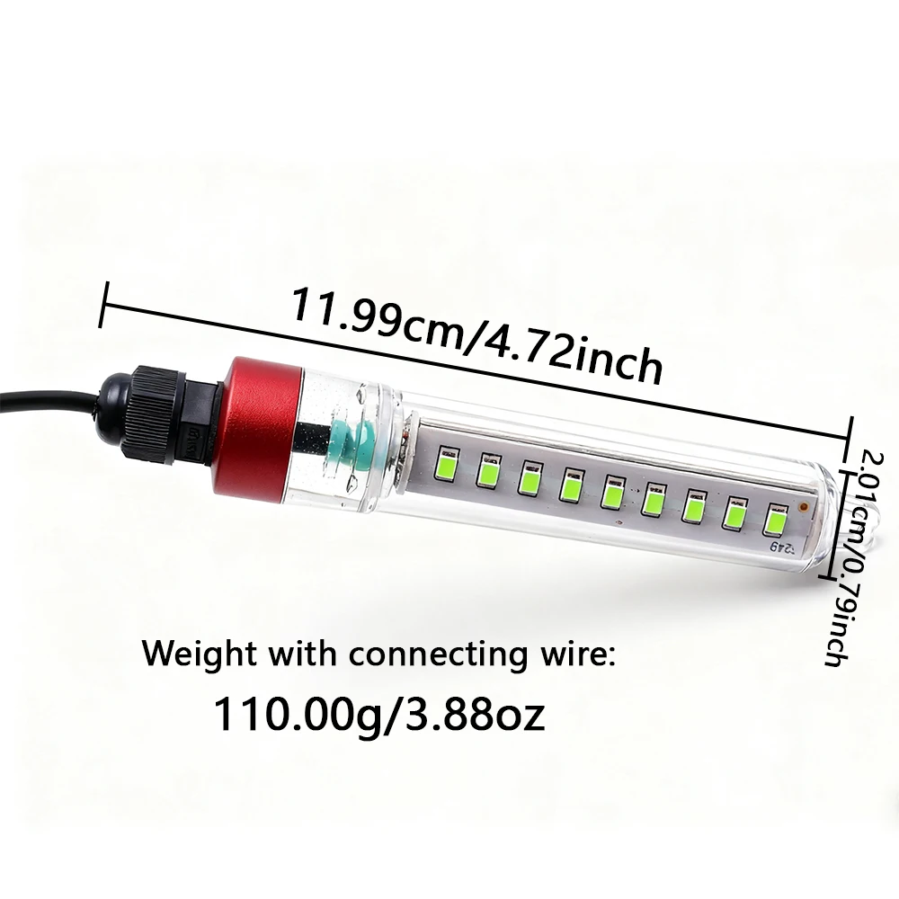 1 unidad de nueva pequeña luz de pesca LED subacuática, con conexión de 5V/12V para un fácil cambio, iluminación subacuática portátil para exteriores - imagen 4