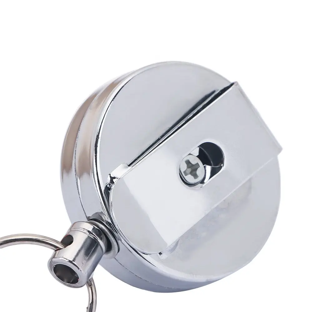 Clip de cinturón antipérdida, herramienta retráctil para exteriores, cuerda de alambre de acero, llavero de alarma, alta resistencia - imagen 3