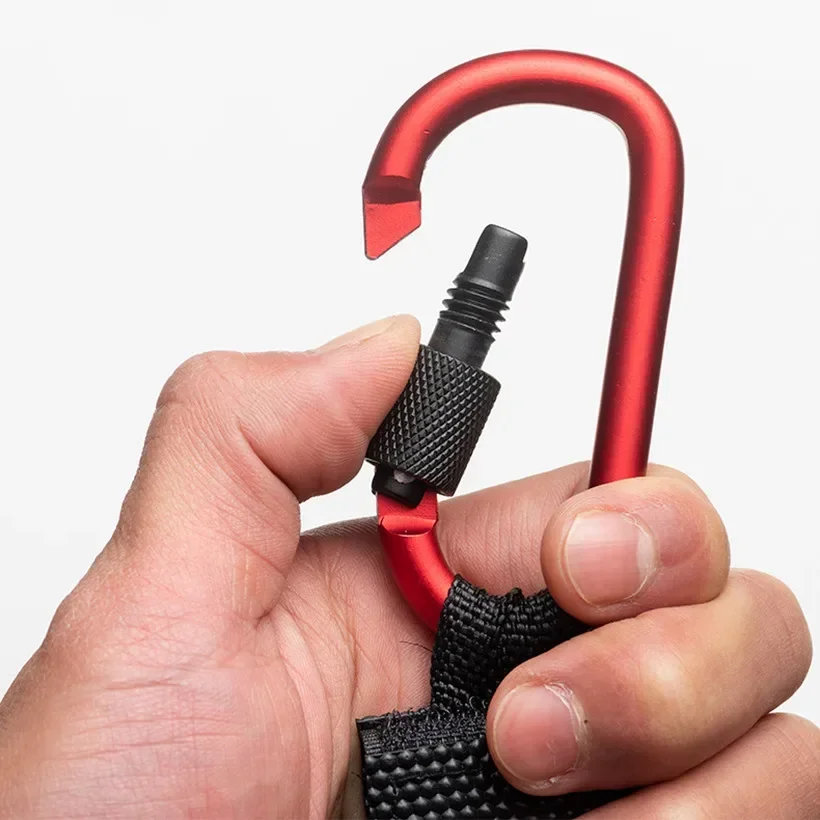 Mosquetón de aleación de aluminio para bicicleta eléctrica, palo mágico fuerte multifunción Universal, gancho para cochecito en forma de D, atrevido con cerradura - imagen 4