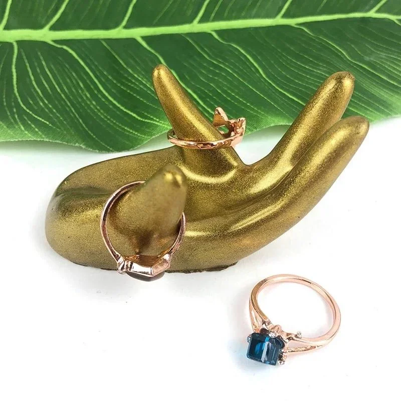 Soporte de anillos creativo, molde de silicona, estante de presentación de joyería, molde de vela hecho a mano, Molde de resina Epoxy, soporte para collar y pendientes DIY - imagen 3