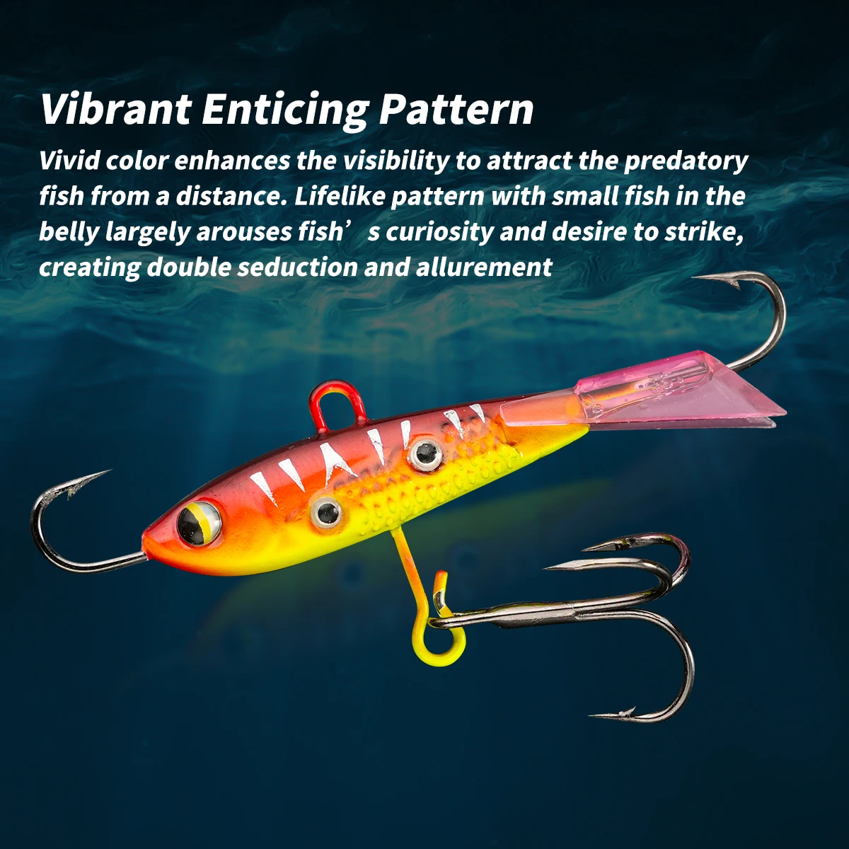 TSUYOKI-señuelo de Jigging Rap para equilibradores Walleye, plantilla de pesca en hielo, Wobblers para trucha, lubina, perca, carpa, equilibrador de pesca de invierno - imagen 3