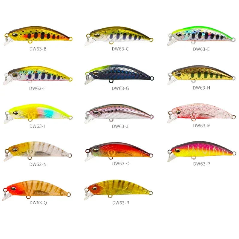 TSURINOYA-Señuelo de pesca DW63 de 50mm 5g, cebo duro artificial para peces pequeños, se hunden en el agua, pequeño, Crankbait, estilo lápiz - imagen 5
