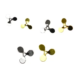 Luya Señuelos Spinner Plateados/Dorados – Hélices Turbo 3 Aspas