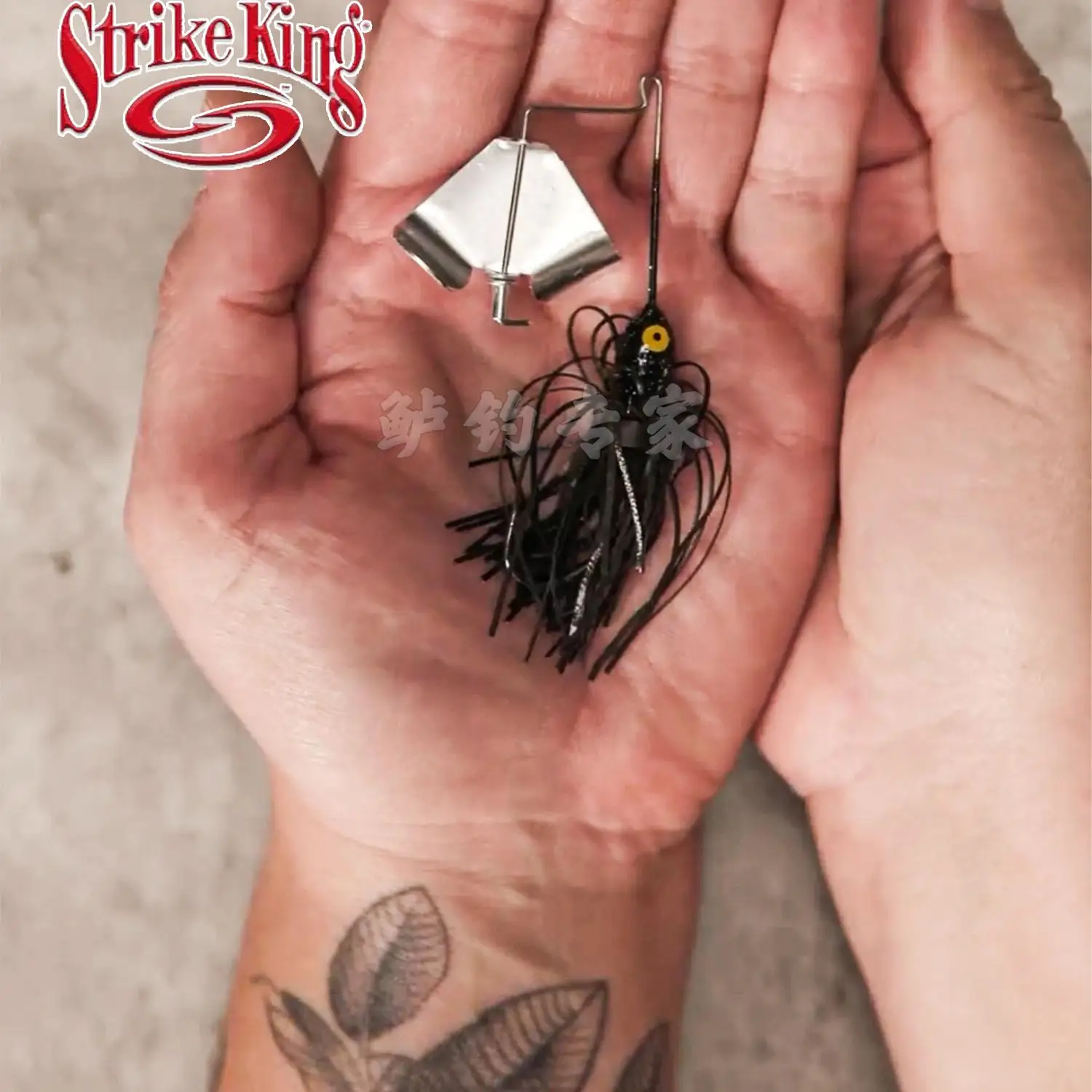 Strike King mini PRO-BUZZ mini cara barbuda giratoria lentejuelas superficie tractor luya - imagen 3