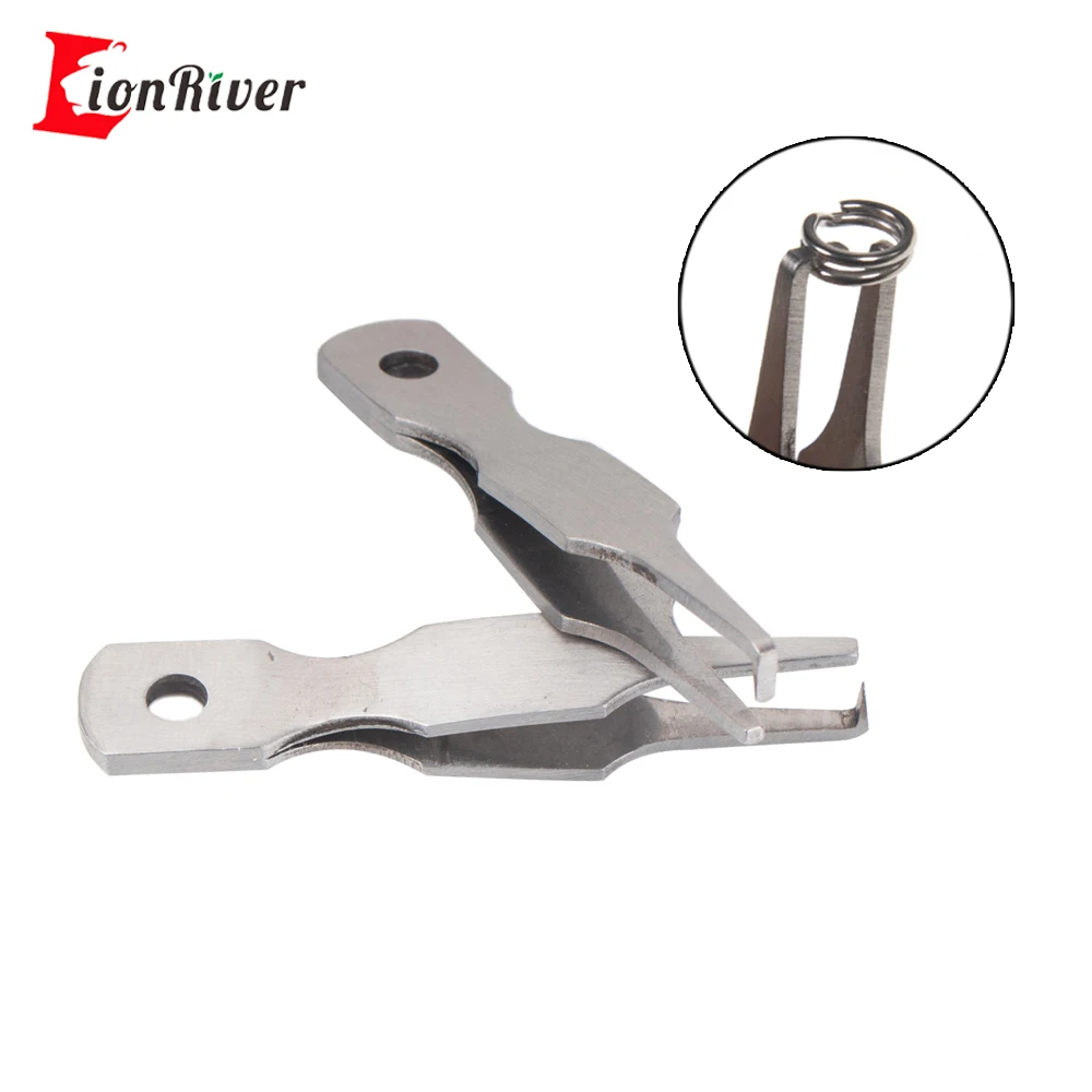 Lionriver-Alicates de pesca de tamaño Mini, abridor de anillos de acero inoxidable, herramienta de aparejo de anillo de doble bucle, 6cm/8,5g
