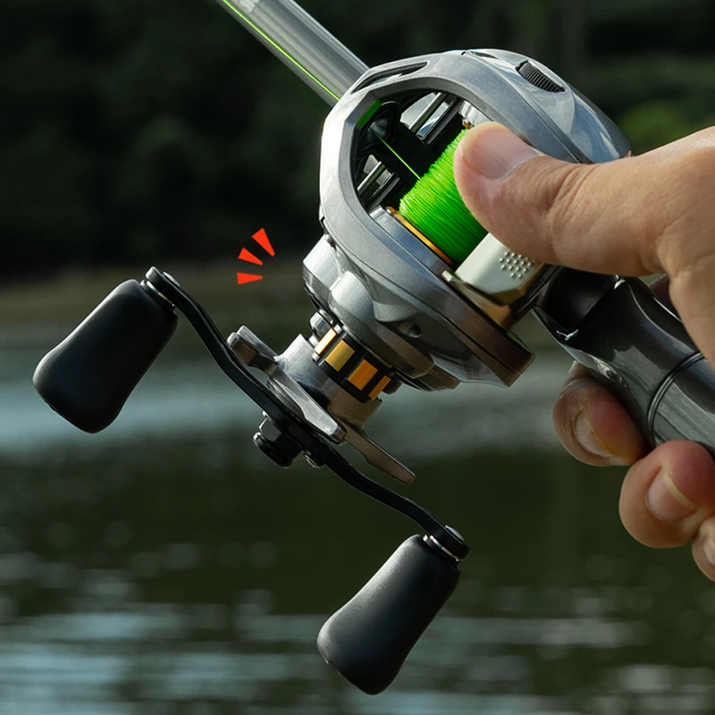 LINNHUE-carrete de pesca Baitcasting SK2000, carrete de repuesto de alta velocidad, pesca en agua salada - imagen 4