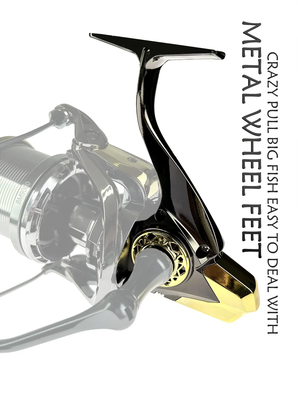 Experimente el mejor rendimiento de pesca con pies de rueda de metal