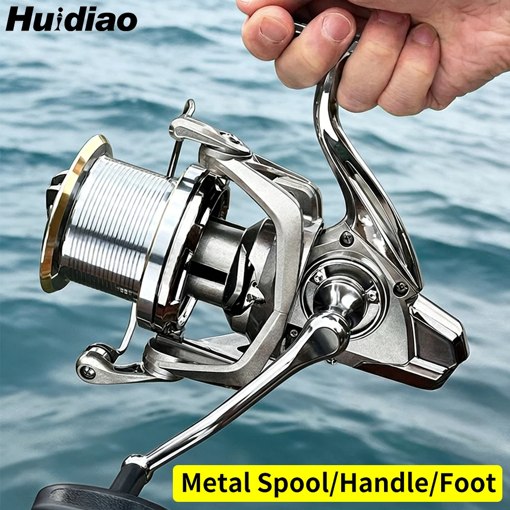 Carrete Giratorio Huidiao 14000 – 25KG Arrastre para Grandes Capturas - imagen 5